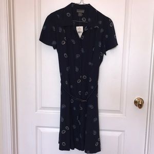 Banana Republic Brand New Navy Floral Dress